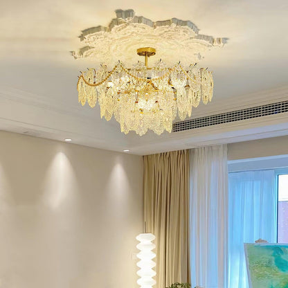 Wave Glass Electrolier Chandelier