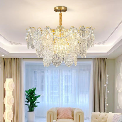 Wave Pearl Electrolier Chandelier