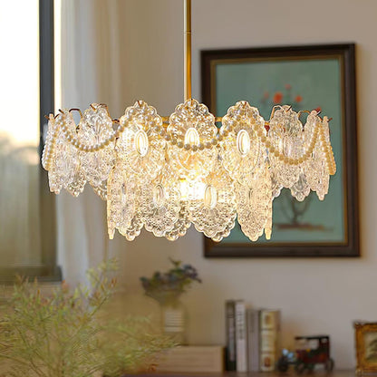 Wave Pearl Electrolier Chandelier