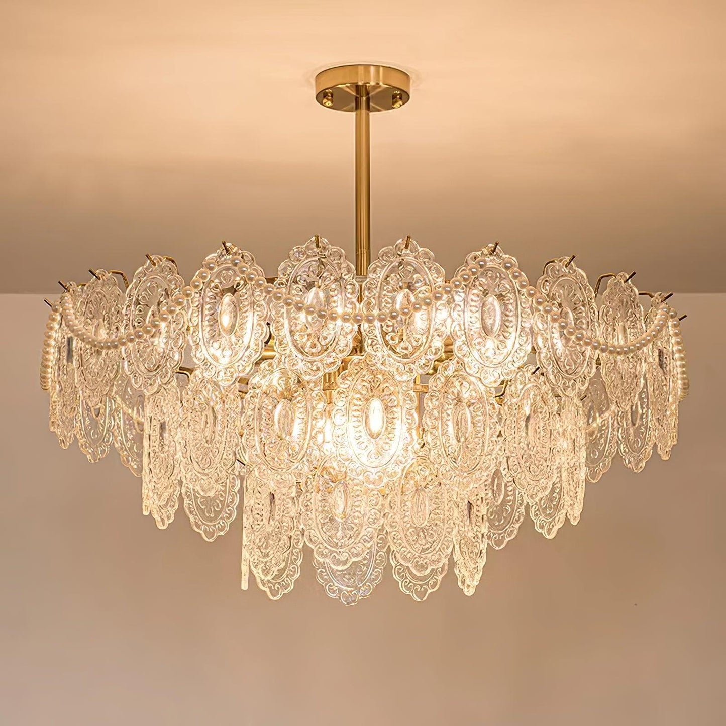 Wave Pearl Electrolier Chandelier