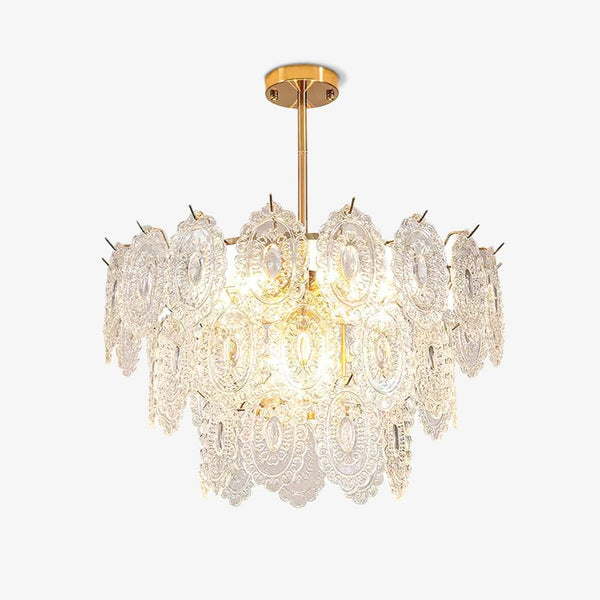 Wave Glass Electrolier Chandelier