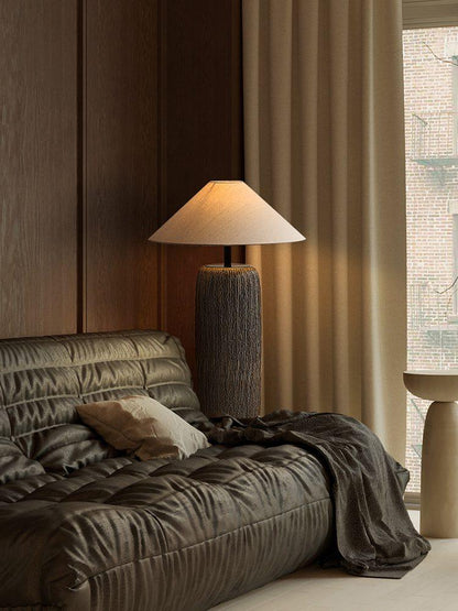 Weathered Wood Grain Reading Lamp Floor Lamp