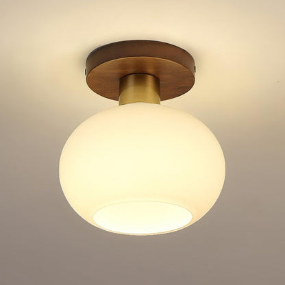 White Shell Flush mount light Ceiling Lamp