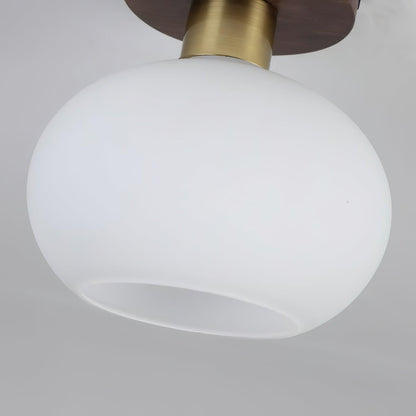 White Shell Flush mount light Ceiling Lamp