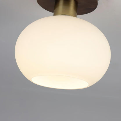 White Shell Flush mount light Ceiling Lamp