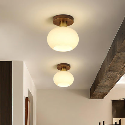 White Shell Flush mount light Ceiling Lamp