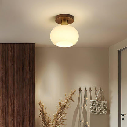 White Shell Flush mount light Ceiling Lamp