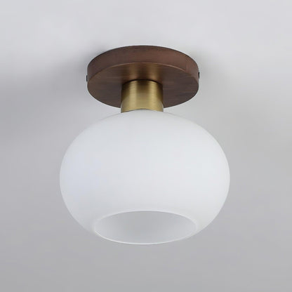 White Shell Flush mount light Ceiling Lamp