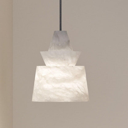 White Alabaster  Pendant Light