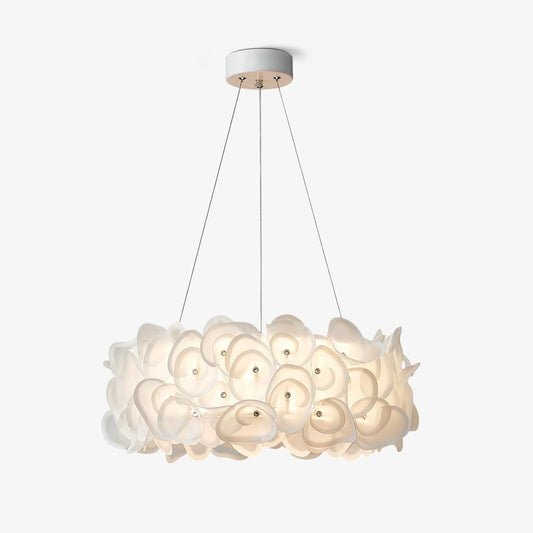 White Hydrangea Hanging light Pendant Lamp