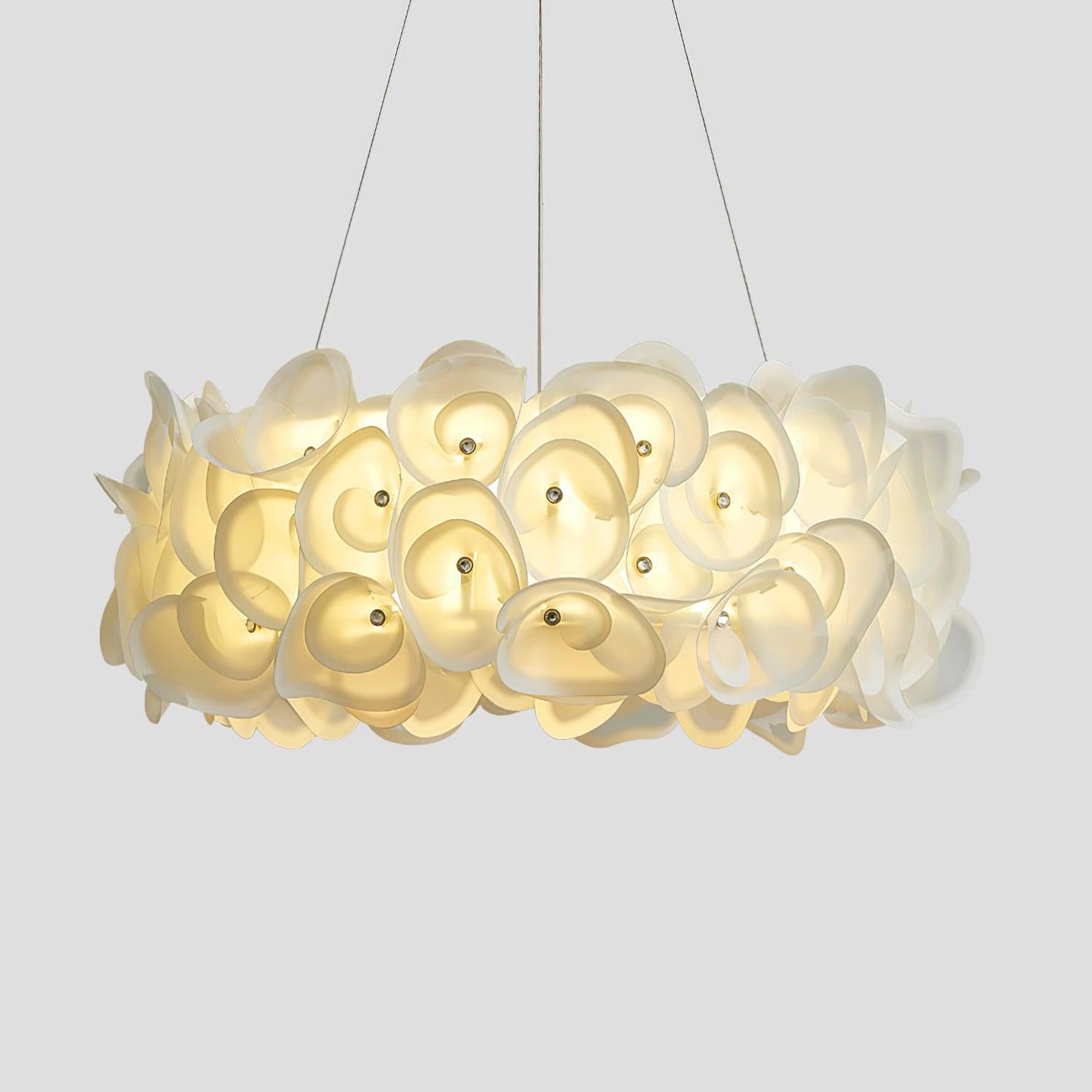 White Hydrangea Hanging light Pendant Lamp