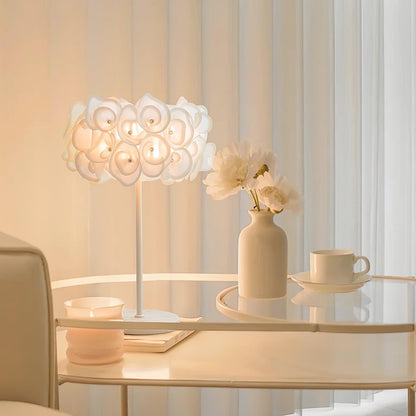 White Hydrangea Desk lamp Table Lamp