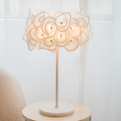 White Hydrangea Desk lamp Table Lamp