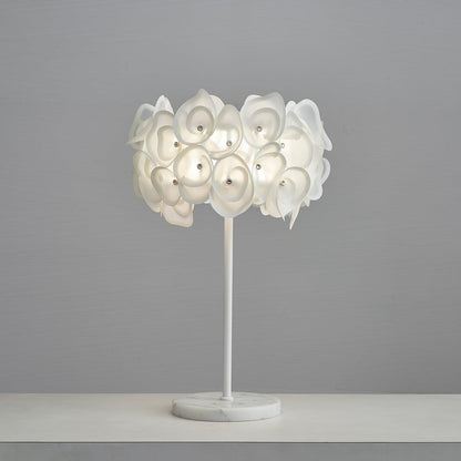 White Hydrangea Desk lamp Table Lamp