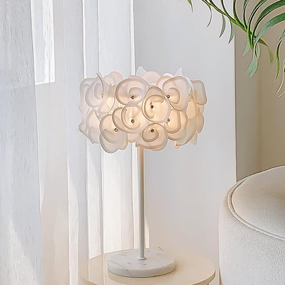 White Hydrangea Desk lamp Table Lamp