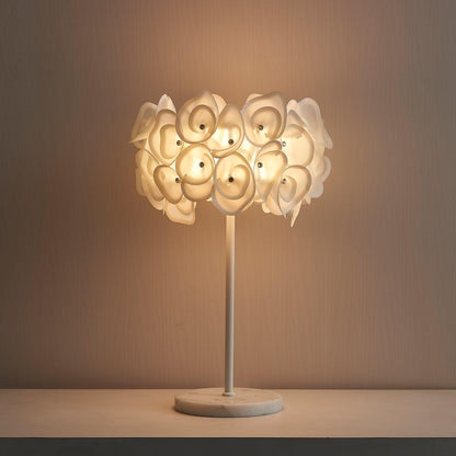 White Hydrangea Desk lamp Table Lamp