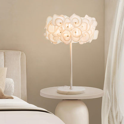 White Hydrangea Desk lamp Table Lamp