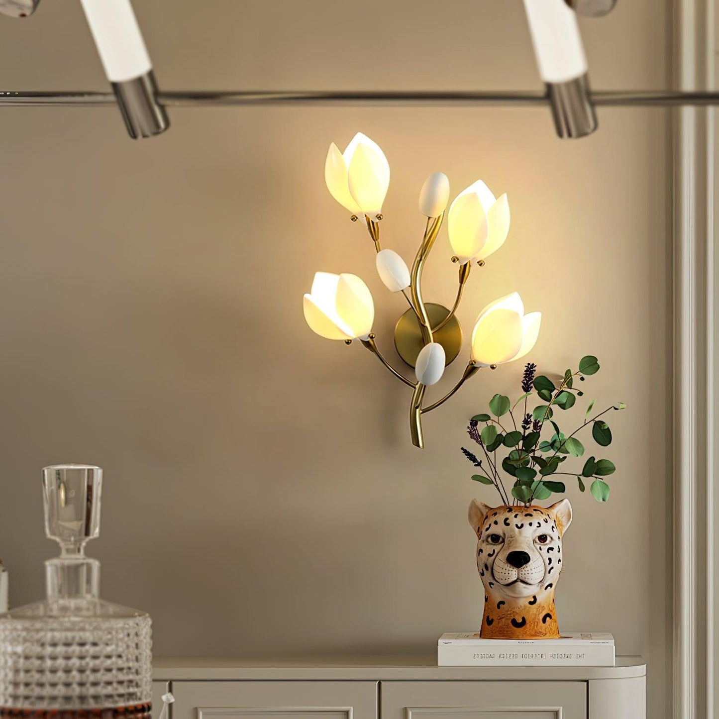 Porcelain Magnolia Wall sconce Wall Lamp