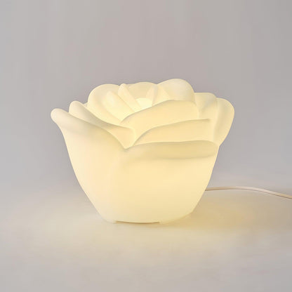 White Rose Shaped LED Task lamp Table Lamp