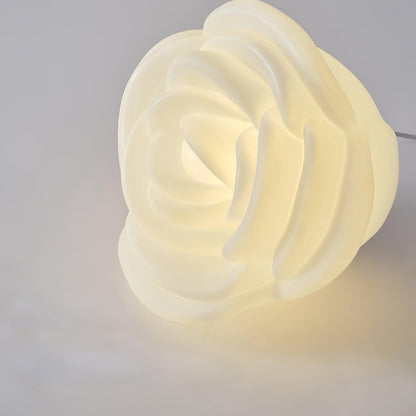 White Rose Shaped LED Task lamp Table Lamp