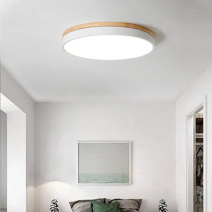 White Round Wooden Ceiling light Ceiling Lamp