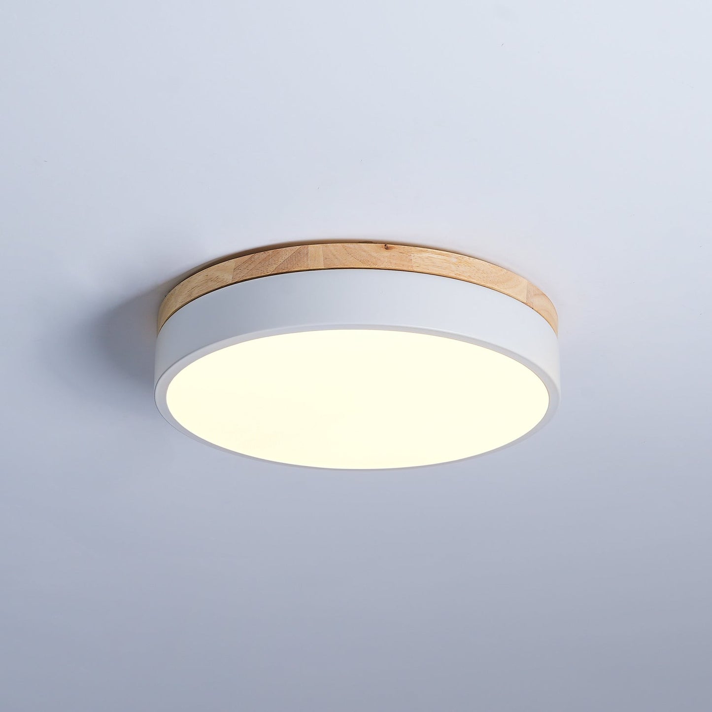 White Round Wooden Ceiling light Ceiling Lamp