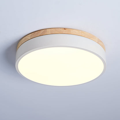 White Round Wooden Ceiling light Ceiling Lamp