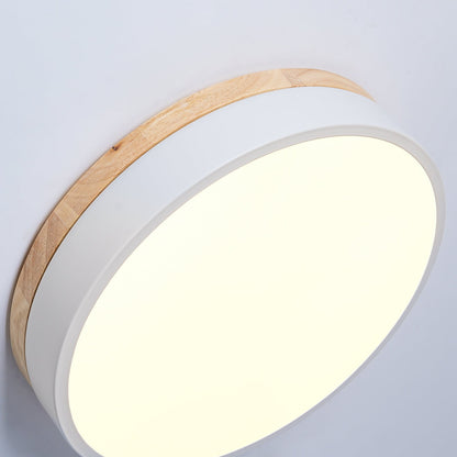 White Round Wooden Ceiling light Ceiling Lamp