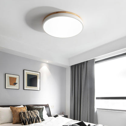 White Round Wooden Ceiling light Ceiling Lamp