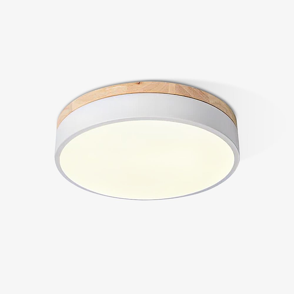 White Round Wooden Ceiling light Ceiling Lamp