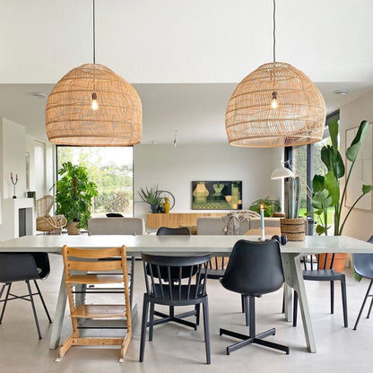 Wicker Drop light Pendant Lamp