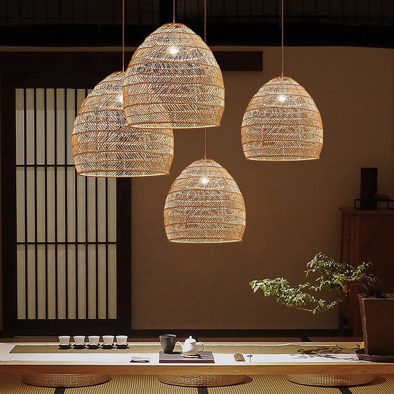 Wicker Drop light Pendant Lamp