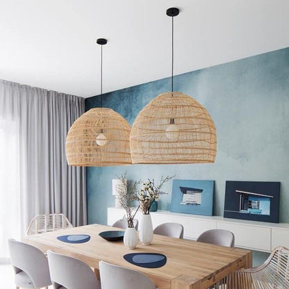 Wicker Drop light Pendant Lamp