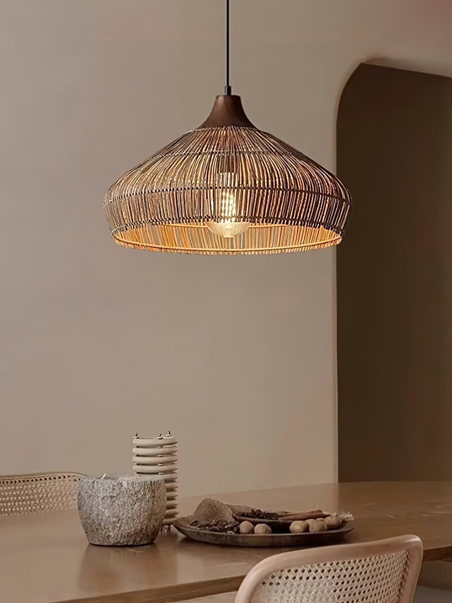 Wicker Rattan Drop light Pendant Light