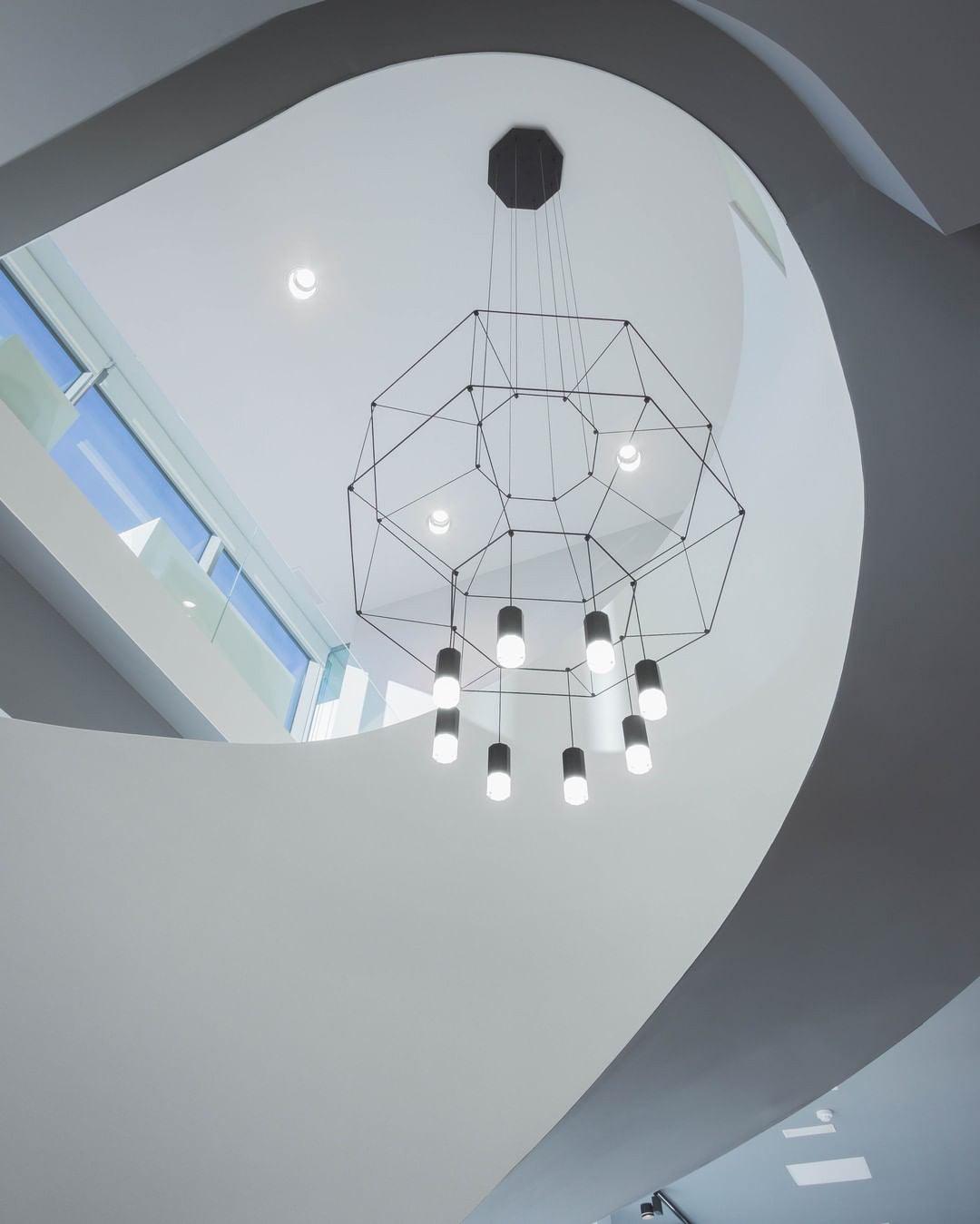 Geometric Lines Droplight Pendant Lamp