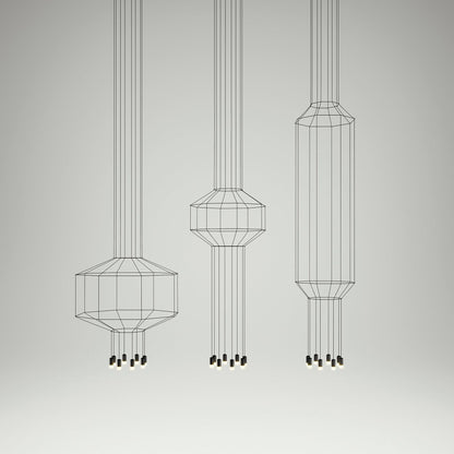 Geometric Lines Droplight Pendant Lamp