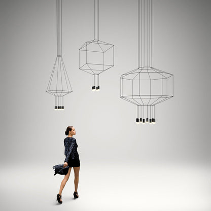 Geometric Lines Droplight Pendant Lamp