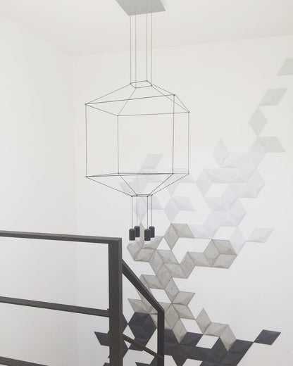 Geometric Lines Droplight Pendant Lamp