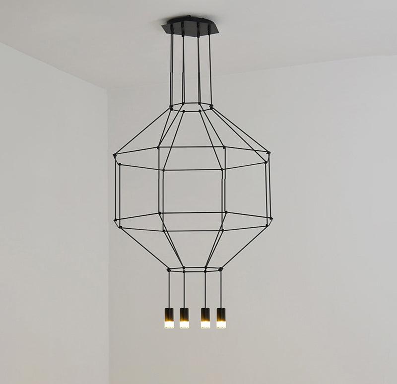 Geometric Lines Droplight Pendant Lamp