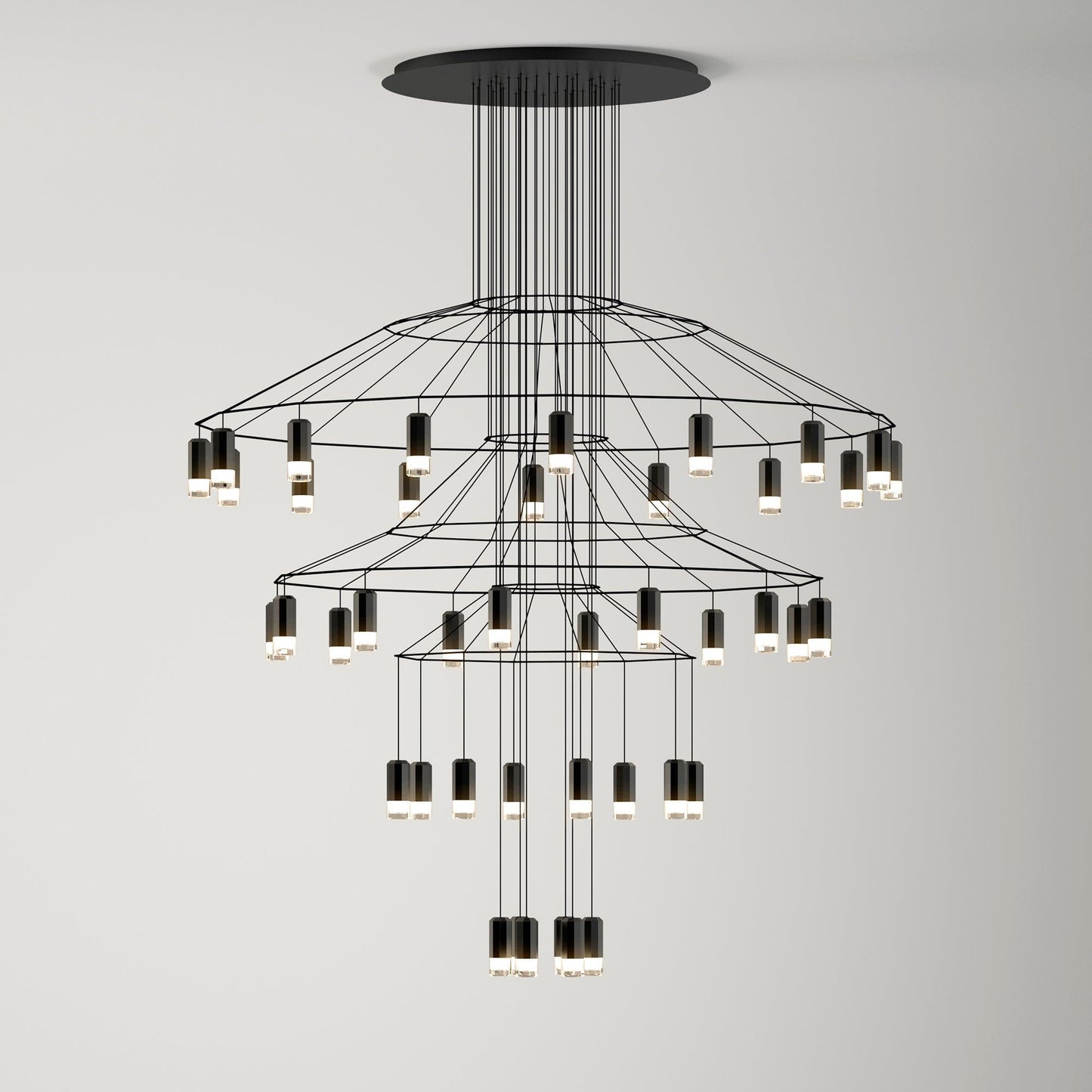 Lines Gasolier Chandelier