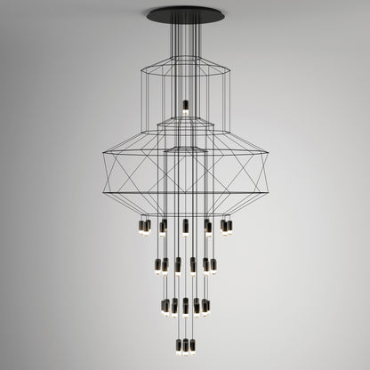 Lines Gasolier Chandelier