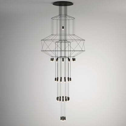 Lines Gasolier Chandelier