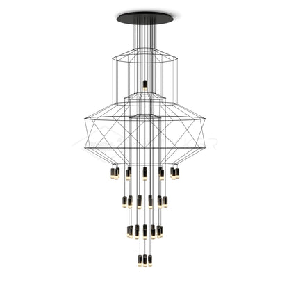 Lines Gasolier Chandelier