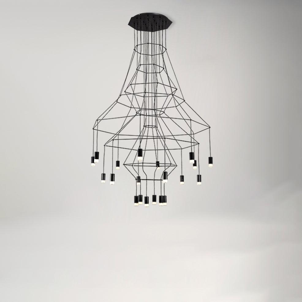 Lines Gasolier Chandelier