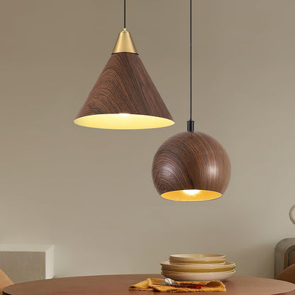 Wood Grain Drop light Pendant Lamp