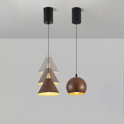 Wood Grain Drop light Pendant Lamp