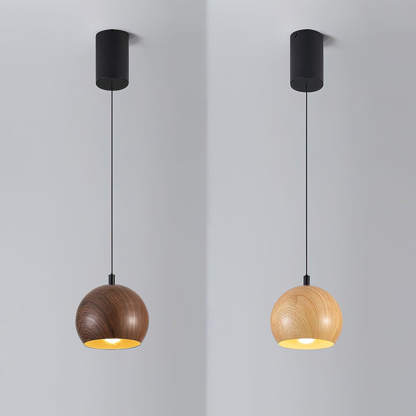 Wood Grain Drop light Pendant Lamp