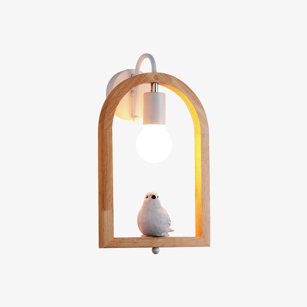 Wood Bird Resin Wall sconce Wall Light