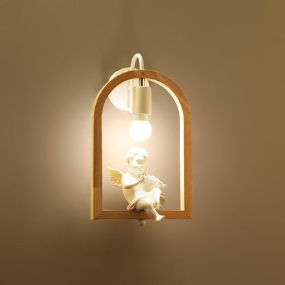 Wood Bird Resin Wall sconce Wall Light