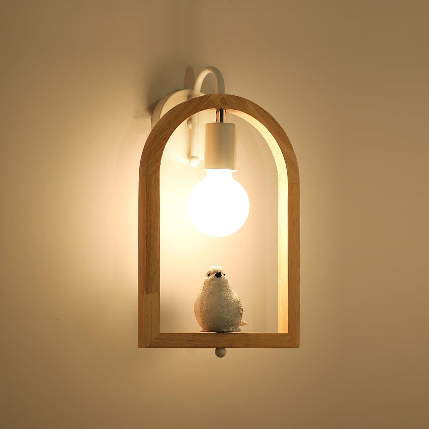 Wood Bird Resin Wall sconce Wall Light